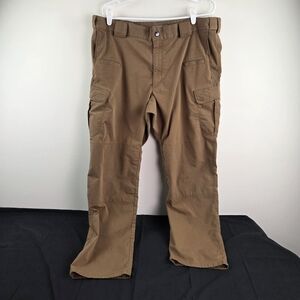 5.11 Tactical Pants Mens 40x32 Brown Multi Pocket Cotton Blend
